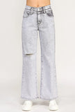 High Rise Wide Leg With Acid Grey  Style Ratio