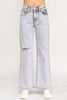 High Rise Wide Leg With Acid Grey  Style Ratio
