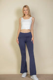High Waist Side Pocket Flare Leggings  Style Ratio