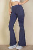 High Waist Side Pocket Flare Leggings  Style Ratio