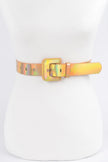 Holograme Metallic Plus Size Belt  Style Ratio