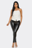 Ivory Chic Button-up Corset Top  Style Ratio