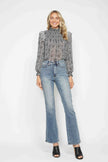 Judy Blue Full Size Tummy Control Back Embroidered Pocketed Bootcut Jeans  Style Ratio