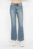 Judy Blue Full Size Tummy Control Back Embroidered Pocketed Bootcut Jeans  Style Ratio