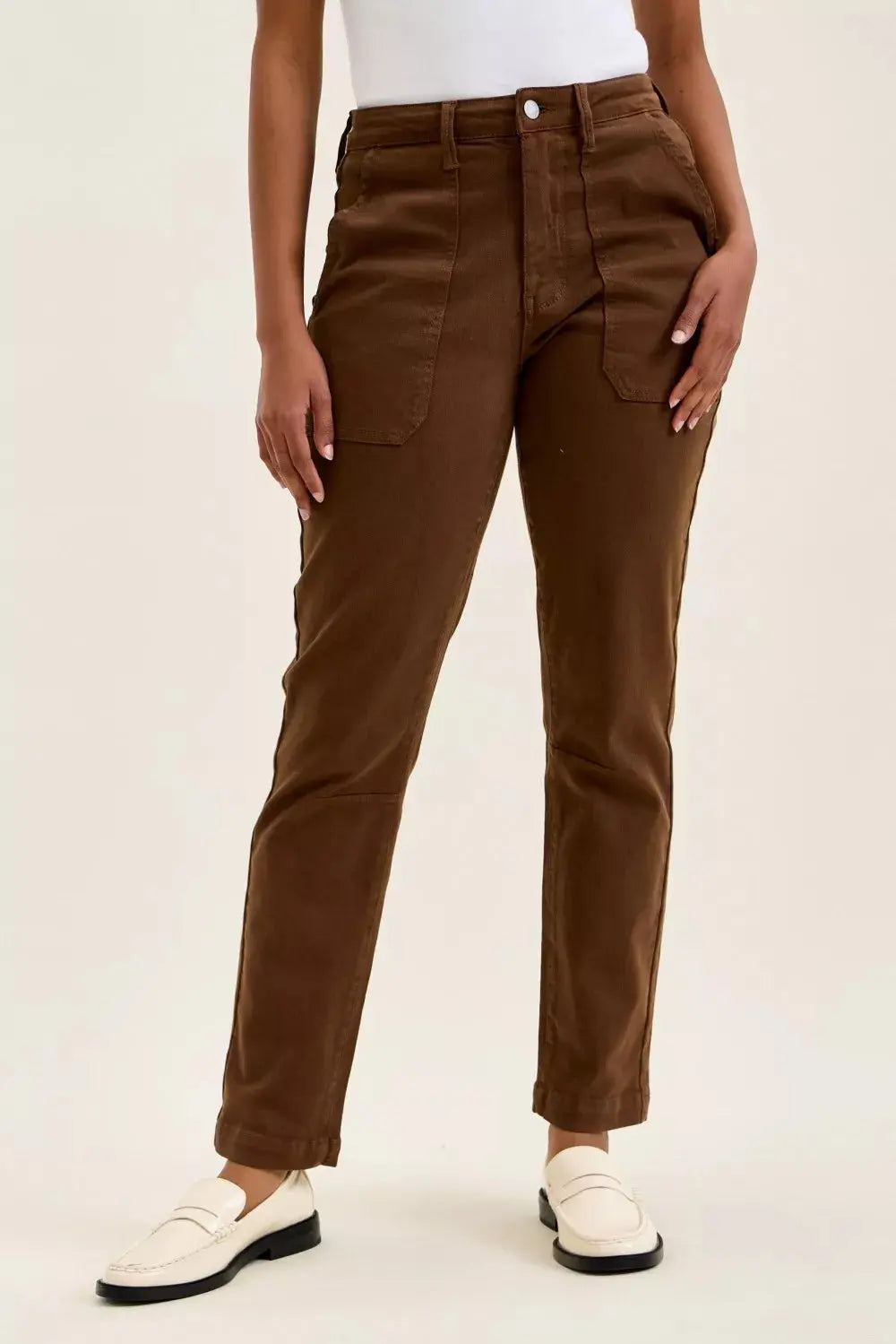 Judy Blue High Waist Aurora Weekender Jeans with Knee Darts C Mahogany  Style Ratio