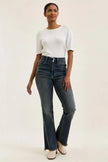Judy Blue High Waist Double Button Frayed Hem Jeans  Style Ratio