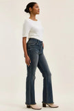 Judy Blue High Waist Double Button Frayed Hem Jeans  Style Ratio