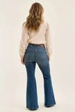 Judy Blue High Waist Double Button Tummy Control Flare Jeans  Style Ratio