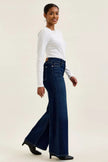 Judy Blue High-Waisted Wide-Leg Dark Wash Jeans  Style Ratio