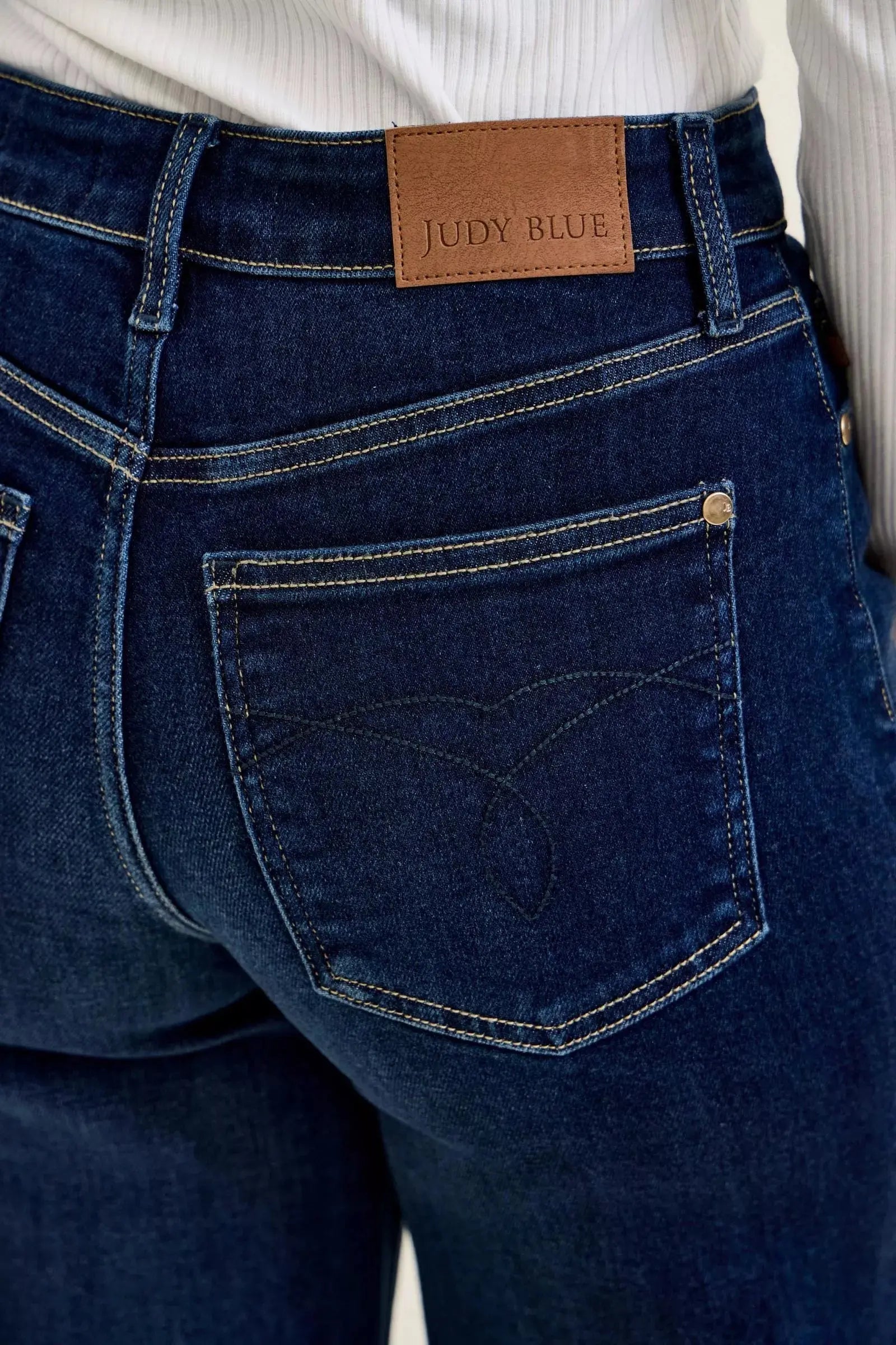 Judy Blue High-Waisted Wide-Leg Dark Wash Jeans  Style Ratio