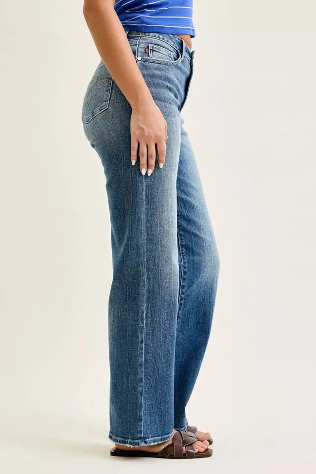 Judy Blue Mid Rise 90s Straight Jeans  Style Ratio