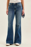 Judy Blue Mid Rise Jaqueline Flare with Triple Needle Back Pkts and Bandana Loop  Style Ratio