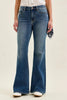 Judy Blue Mid Rise Jaqueline Flare with Triple Needle Back Pkts and Bandana Loop  Style Ratio