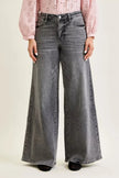 Judy Blue Mid Rise Palazzo Split Back Yoke  Style Ratio