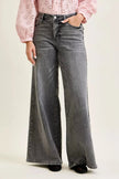Judy Blue Mid Rise Palazzo Split Back Yoke  Style Ratio