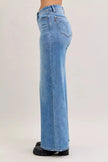 Judy Blue Mid Rise Retro Wide Leg Jeans  Style Ratio