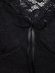 Lace Bowknot Slim Fit Top  Style Ratio