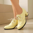 Lace Up Block Shoes  Style Ratio