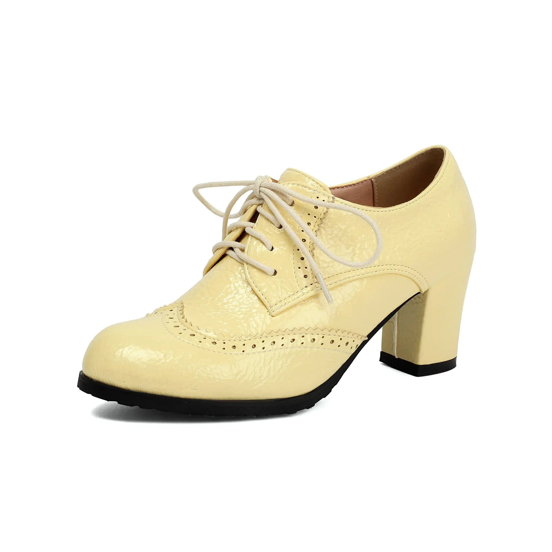 Lace Up Block Shoes  Style Ratio