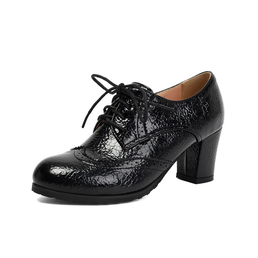 Lace Up Block Shoes  Style Ratio