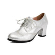 Lace Up Block Shoes  Style Ratio