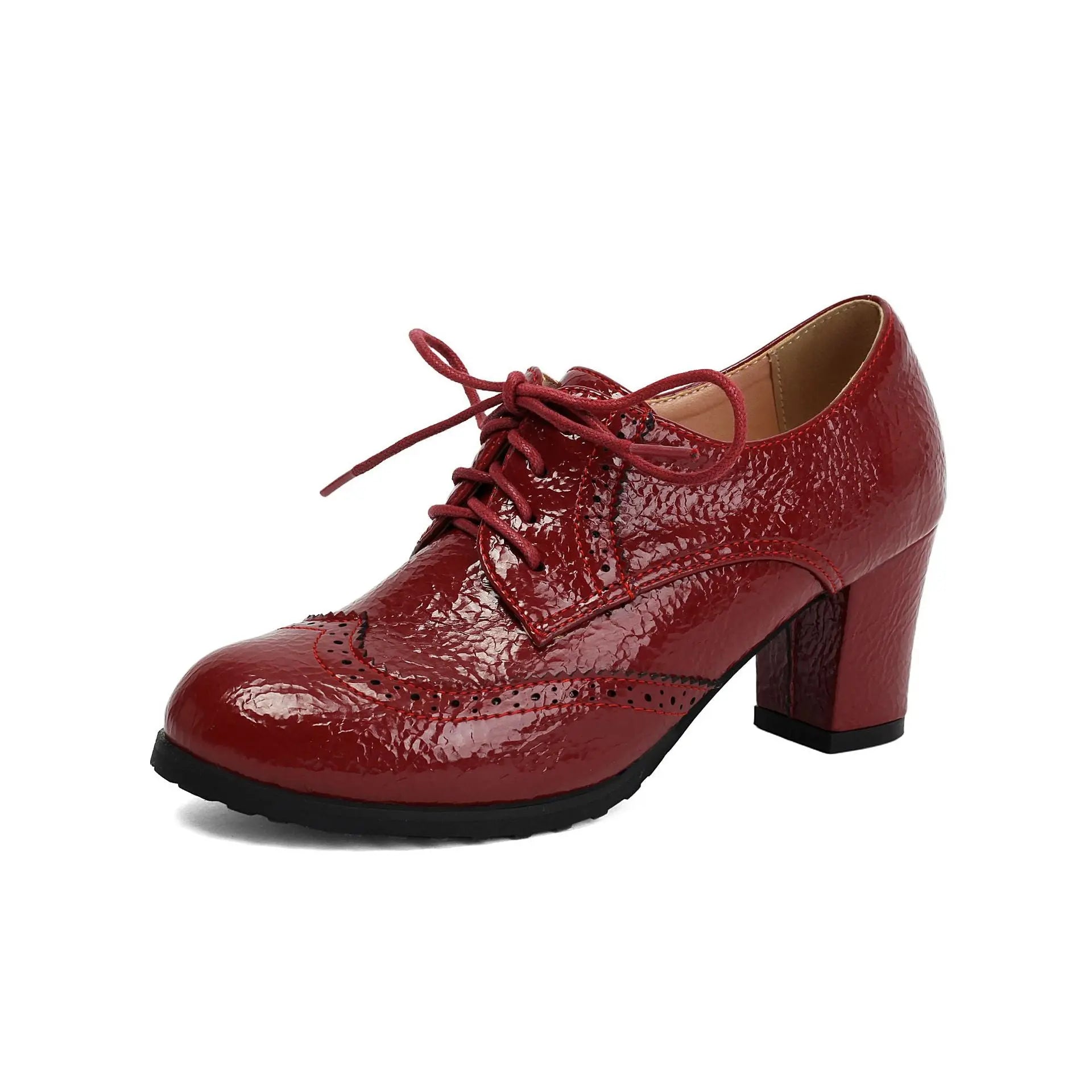 Lace Up Block Shoes  Style Ratio