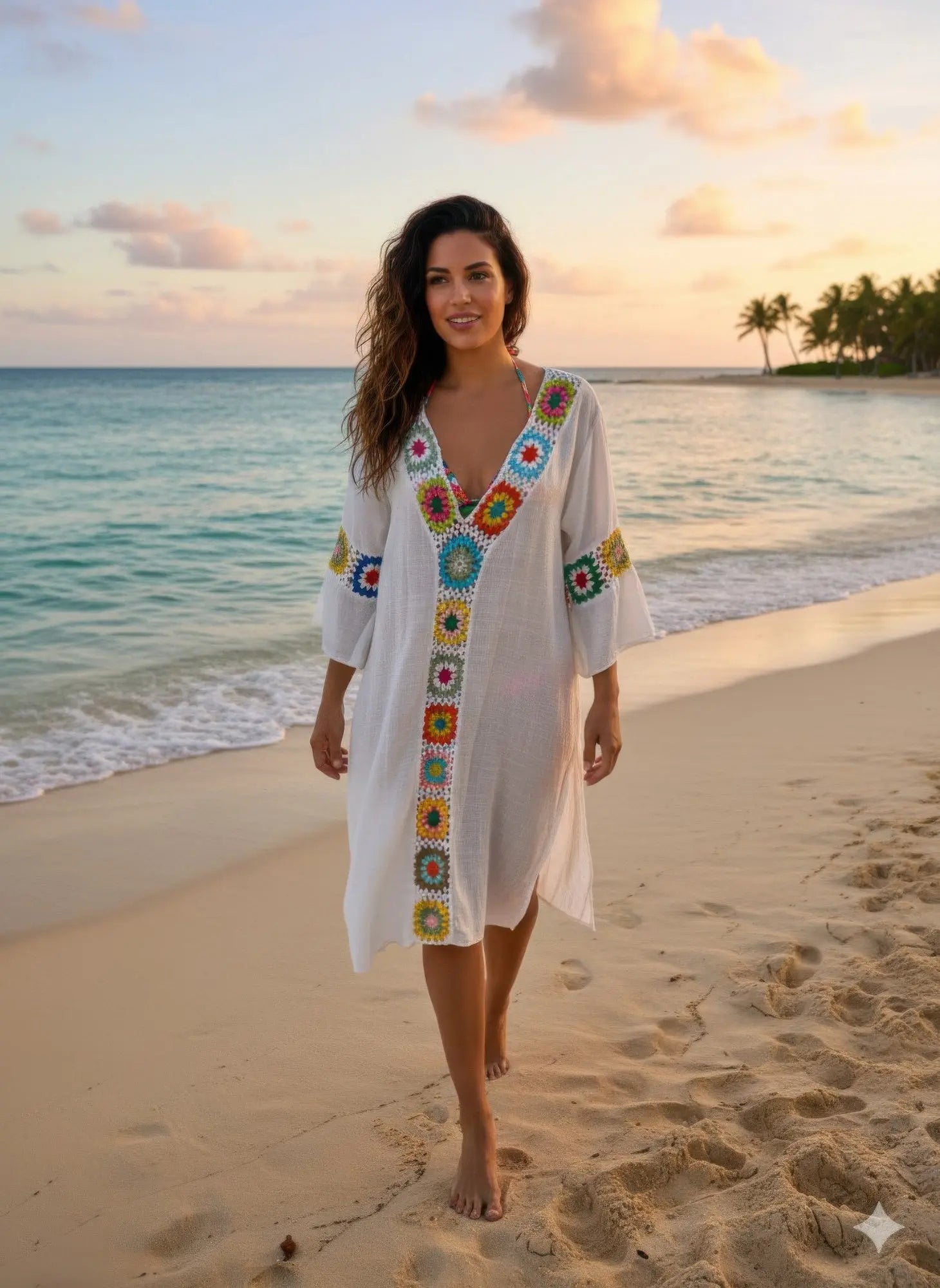 Linnen Crochet Maxi Dress  Style Ratio