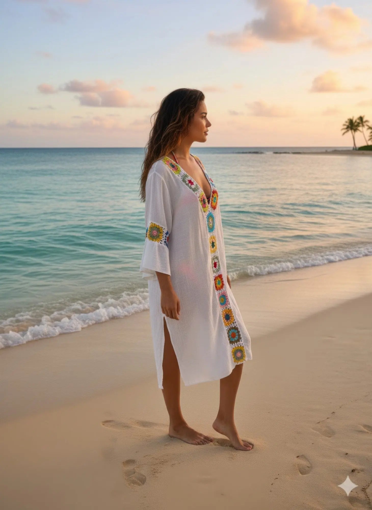 Linnen Crochet Maxi Dress  Style Ratio