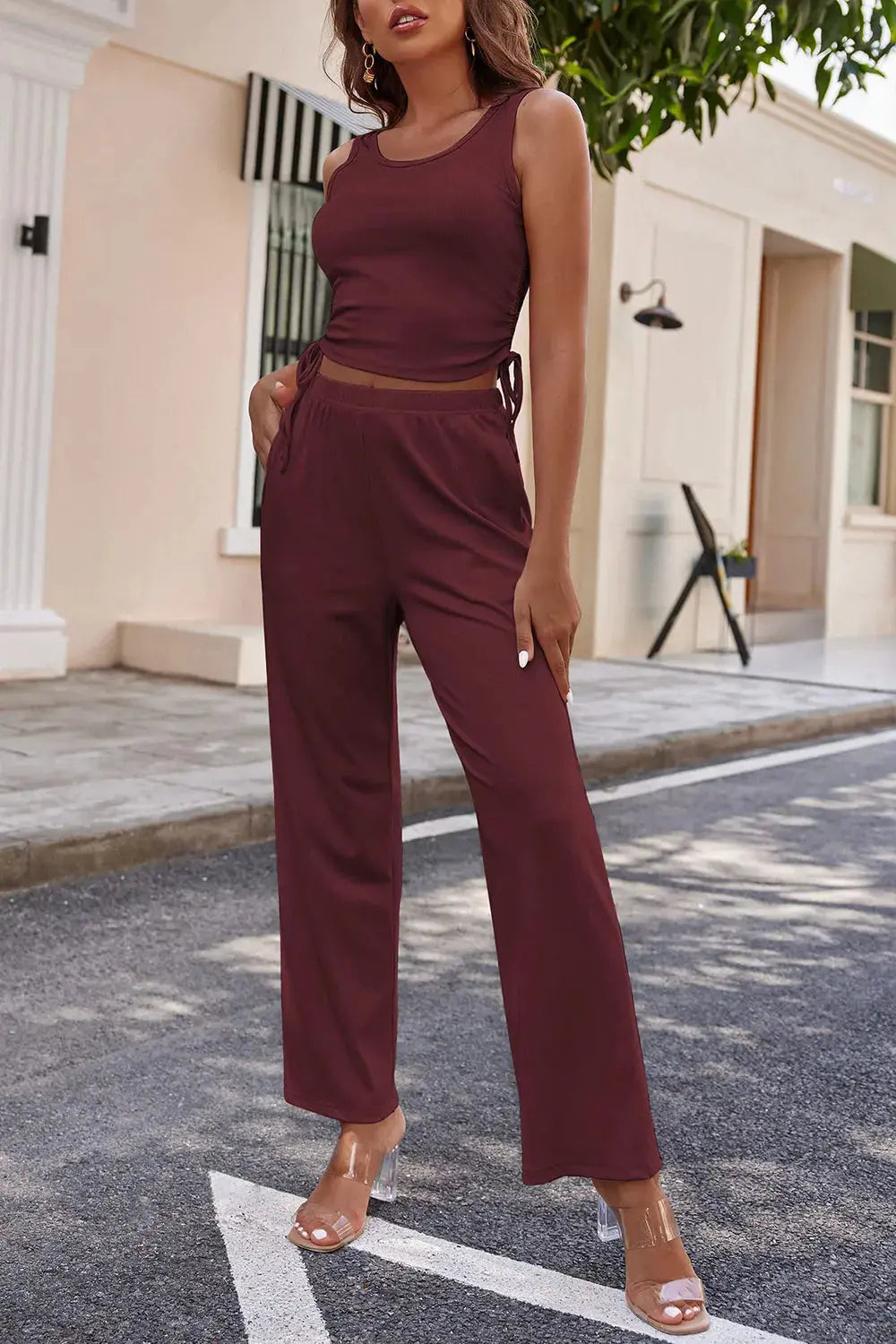 Long Sleeve Cover Up and Pants Set  Style Ratio
