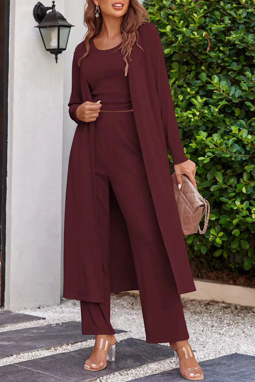 Long Sleeve Cover Up and Pants Set  Style Ratio
