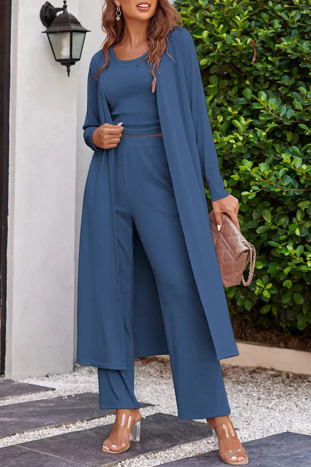 Long Sleeve Cover Up and Pants Set  Style Ratio