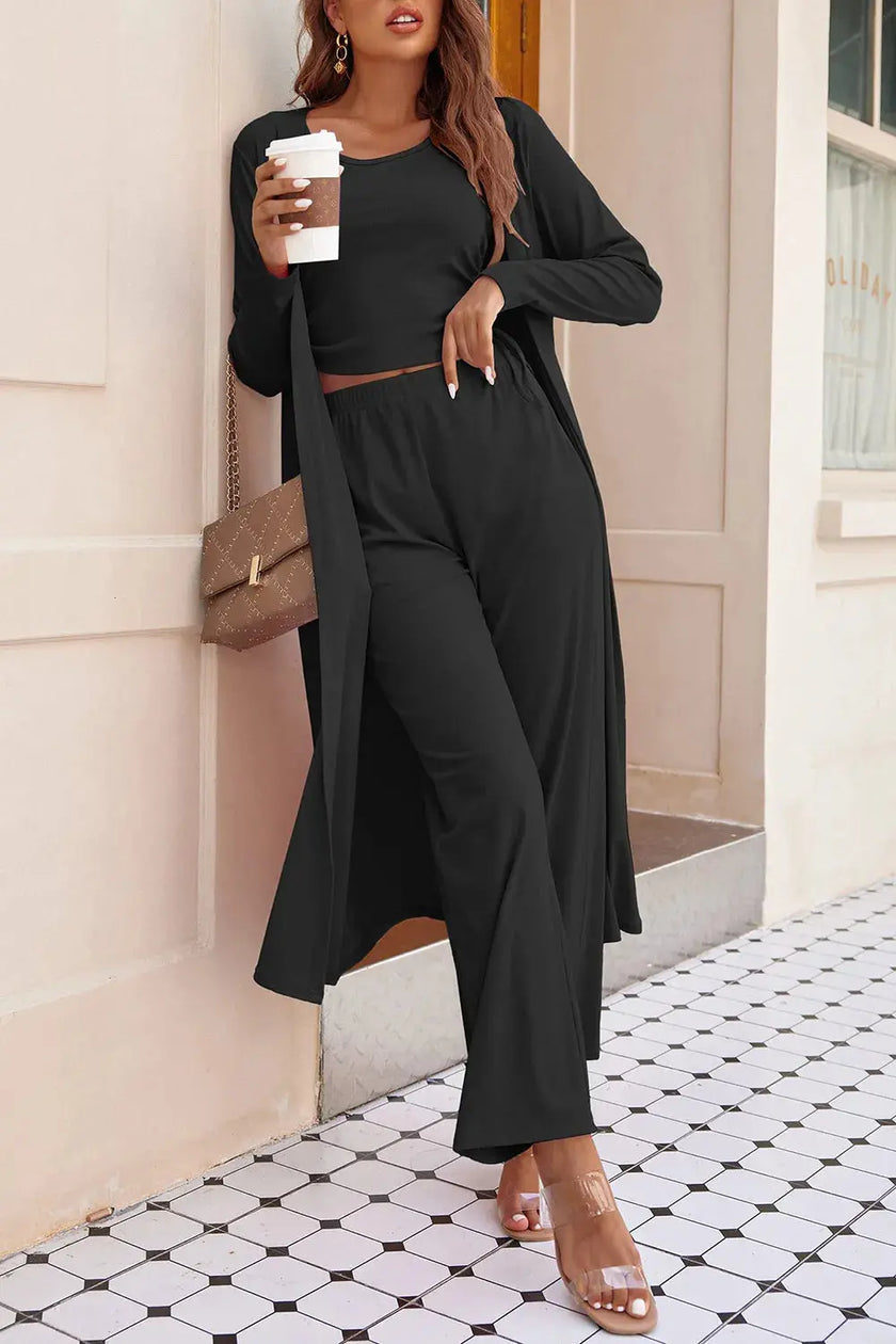 Long Sleeve Cover Up and Pants Set  Style Ratio