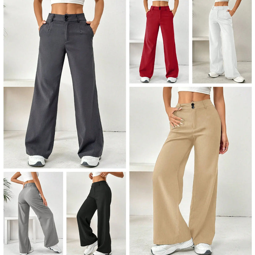 Loose Spandex Slimming Straight Pants  Style Ratio