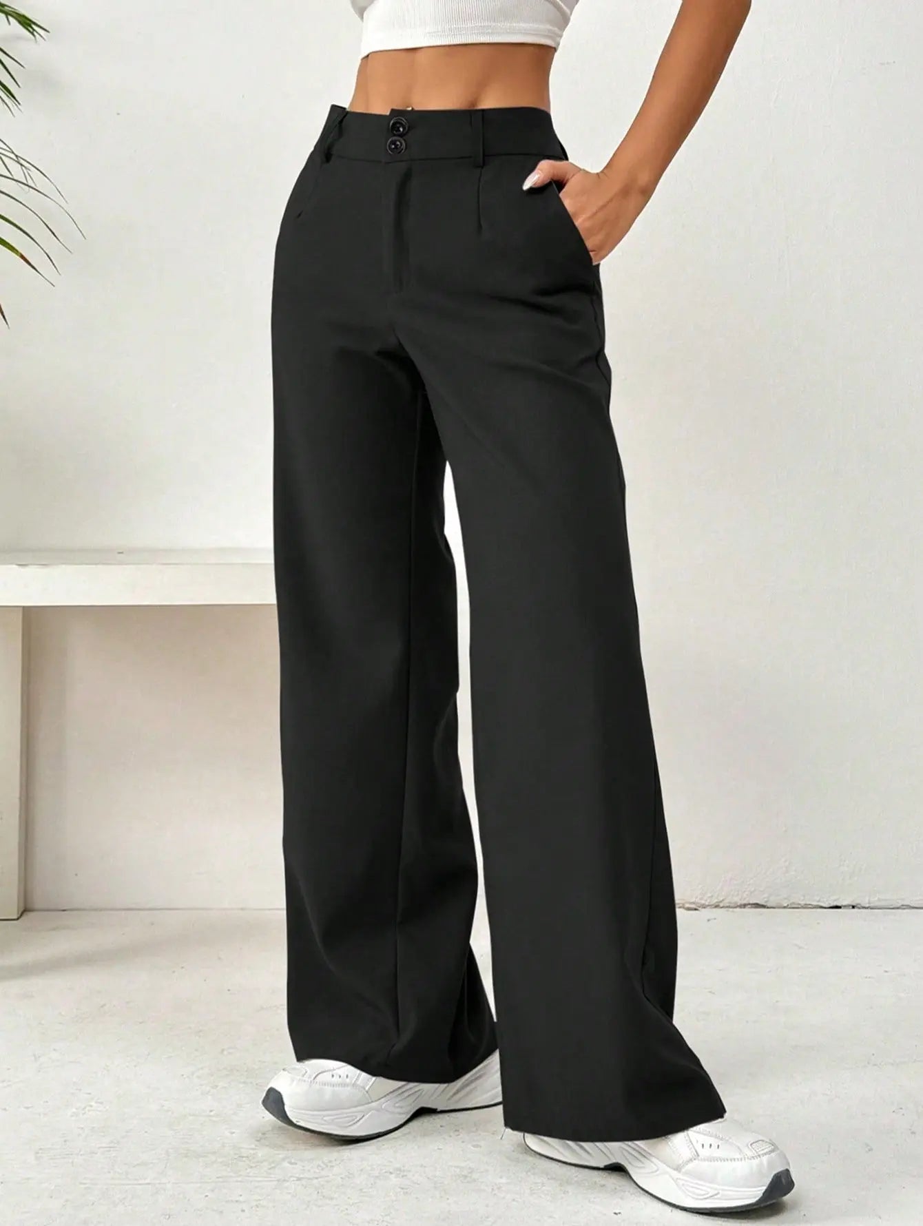 Loose Spandex Slimming Straight Pants  Style Ratio
