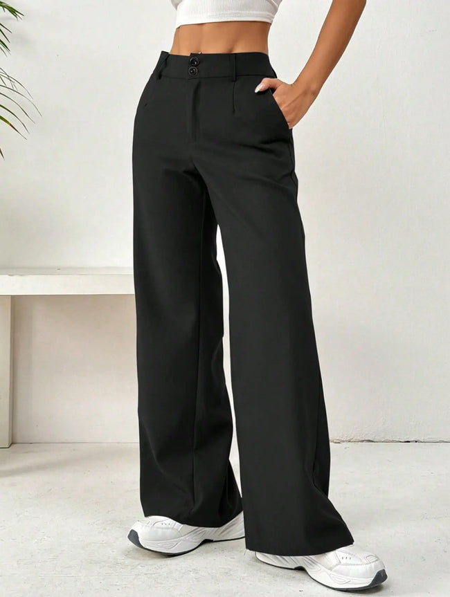 Loose Spandex Slimming Straight Pants  Style Ratio