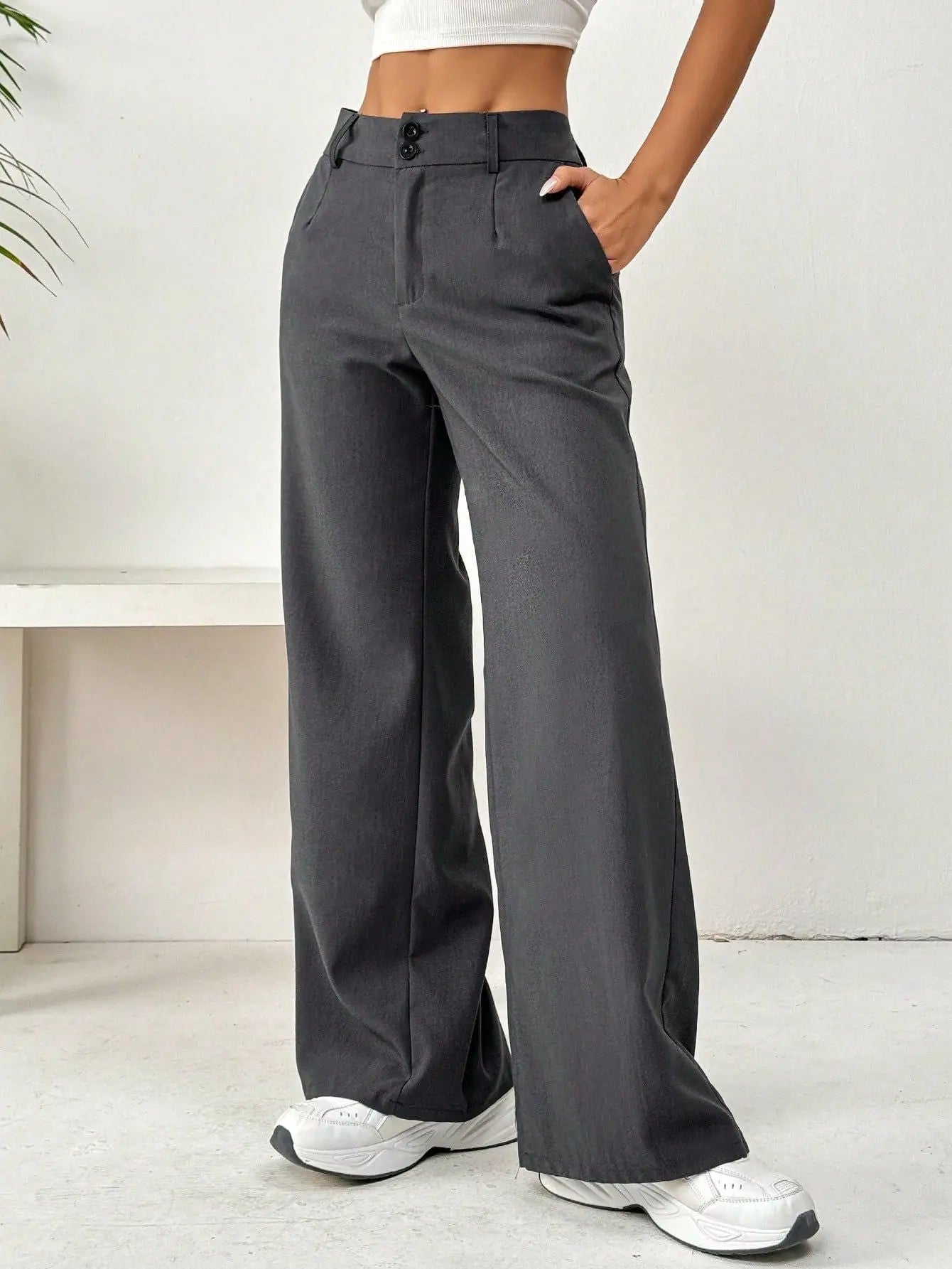 Loose Spandex Slimming Straight Pants  Style Ratio