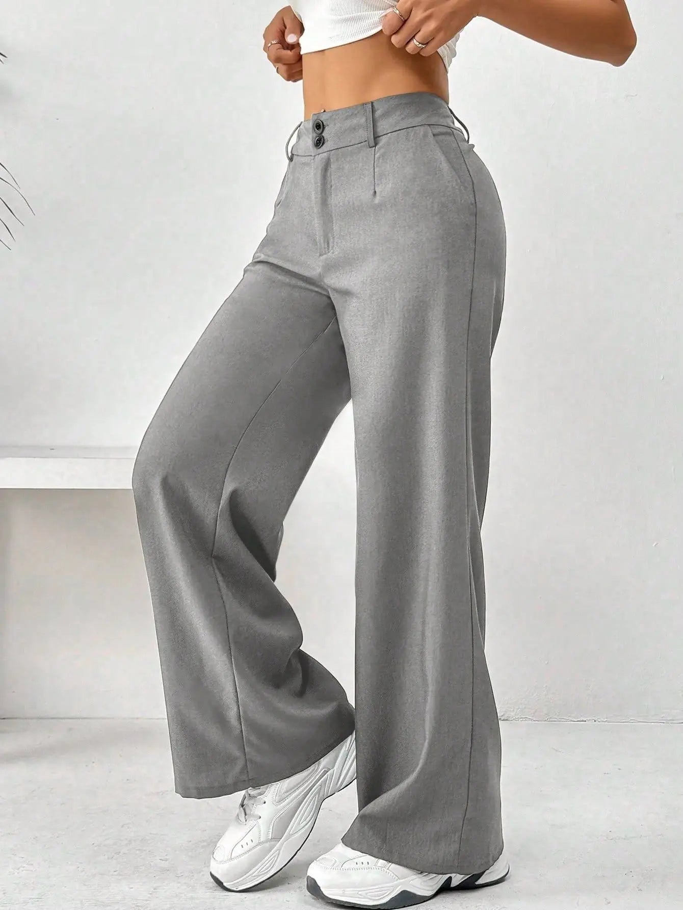 Loose Spandex Slimming Straight Pants  Style Ratio