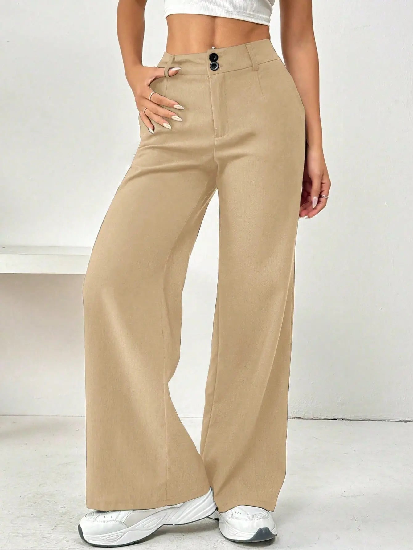 Loose Spandex Slimming Straight Pants  Style Ratio