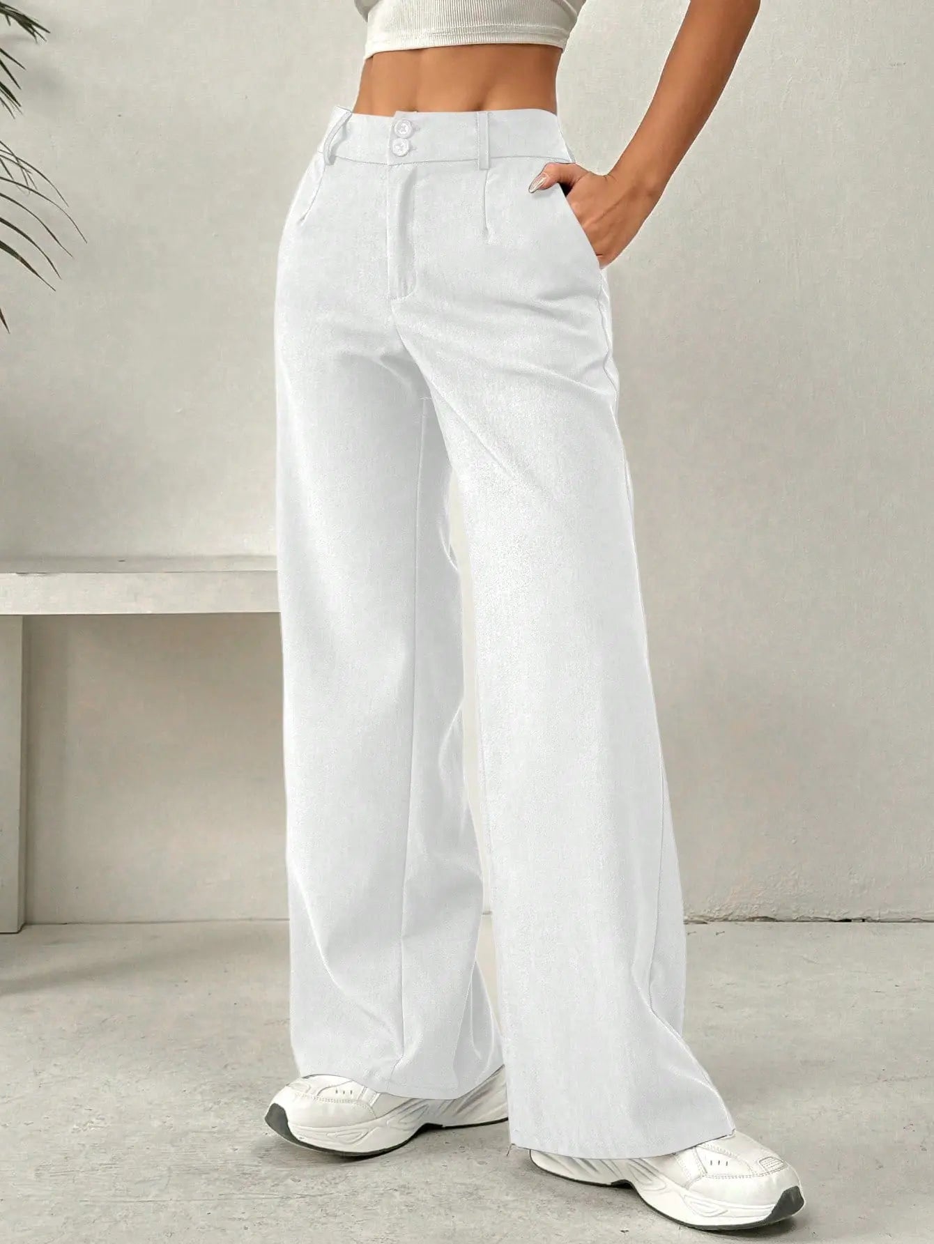 Loose Spandex Slimming Straight Pants  Style Ratio