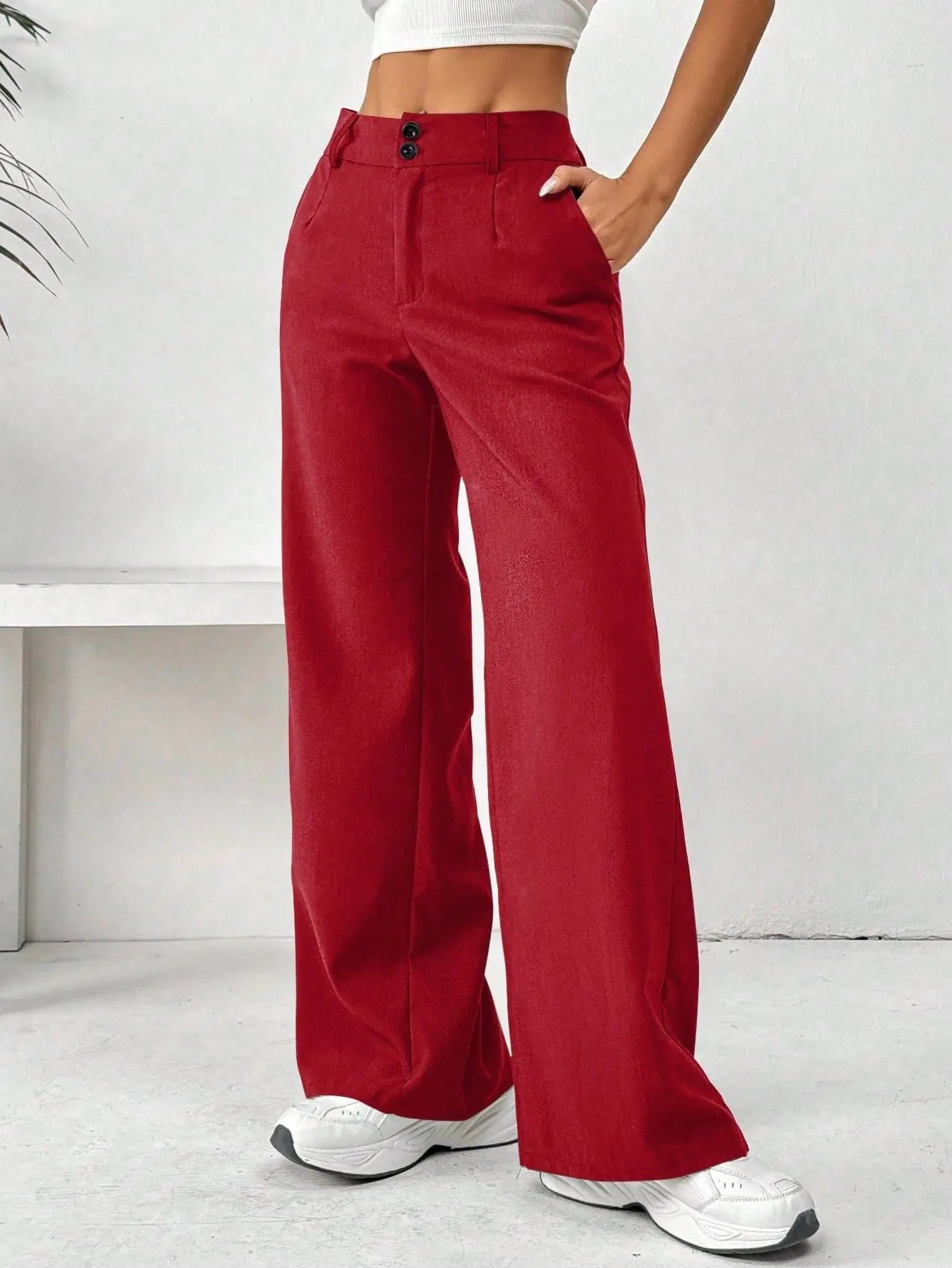 Loose Spandex Slimming Straight Pants  Style Ratio