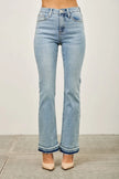Mid Rise Flare With Released Hem  Style Ratio