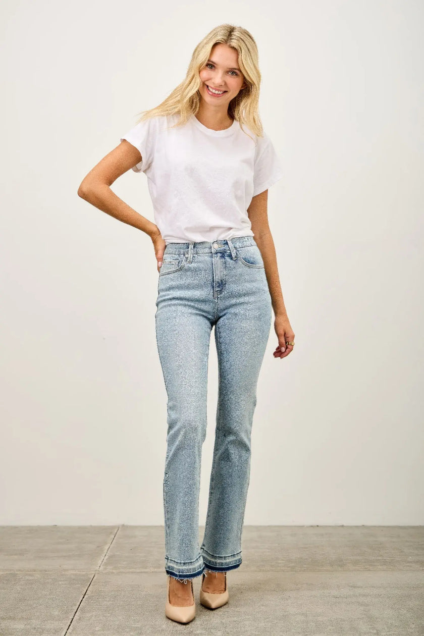 Mid Rise Flare With Released Hem  Style Ratio