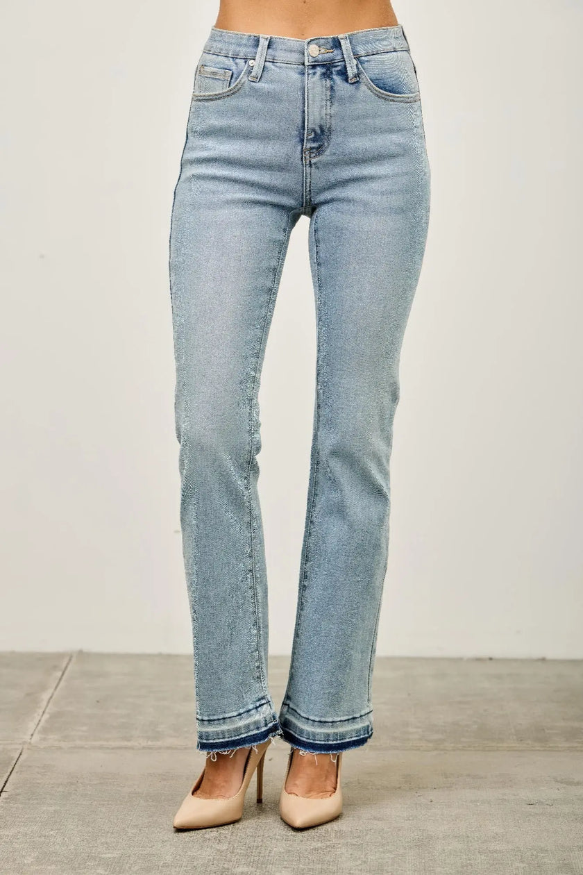 Mid Rise Flare With Released Hem  Style Ratio