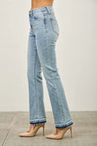 Mid Rise Flare With Released Hem  Style Ratio