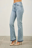 Mid Rise Flare With Released Hem  Style Ratio