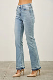 Mid Rise Flare With Released Hem  Style Ratio