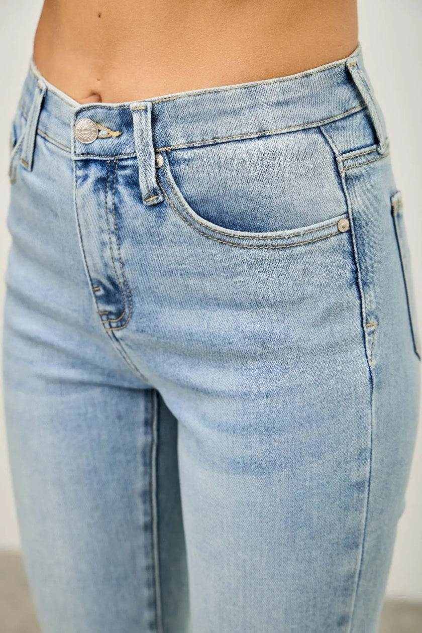 Mid Rise Flare With Released Hem  Style Ratio