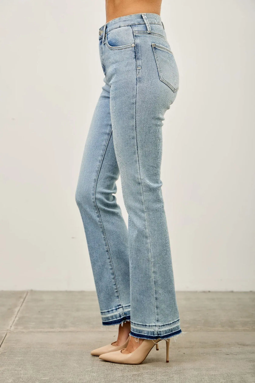 Mid Rise Flare With Released Hem  Style Ratio