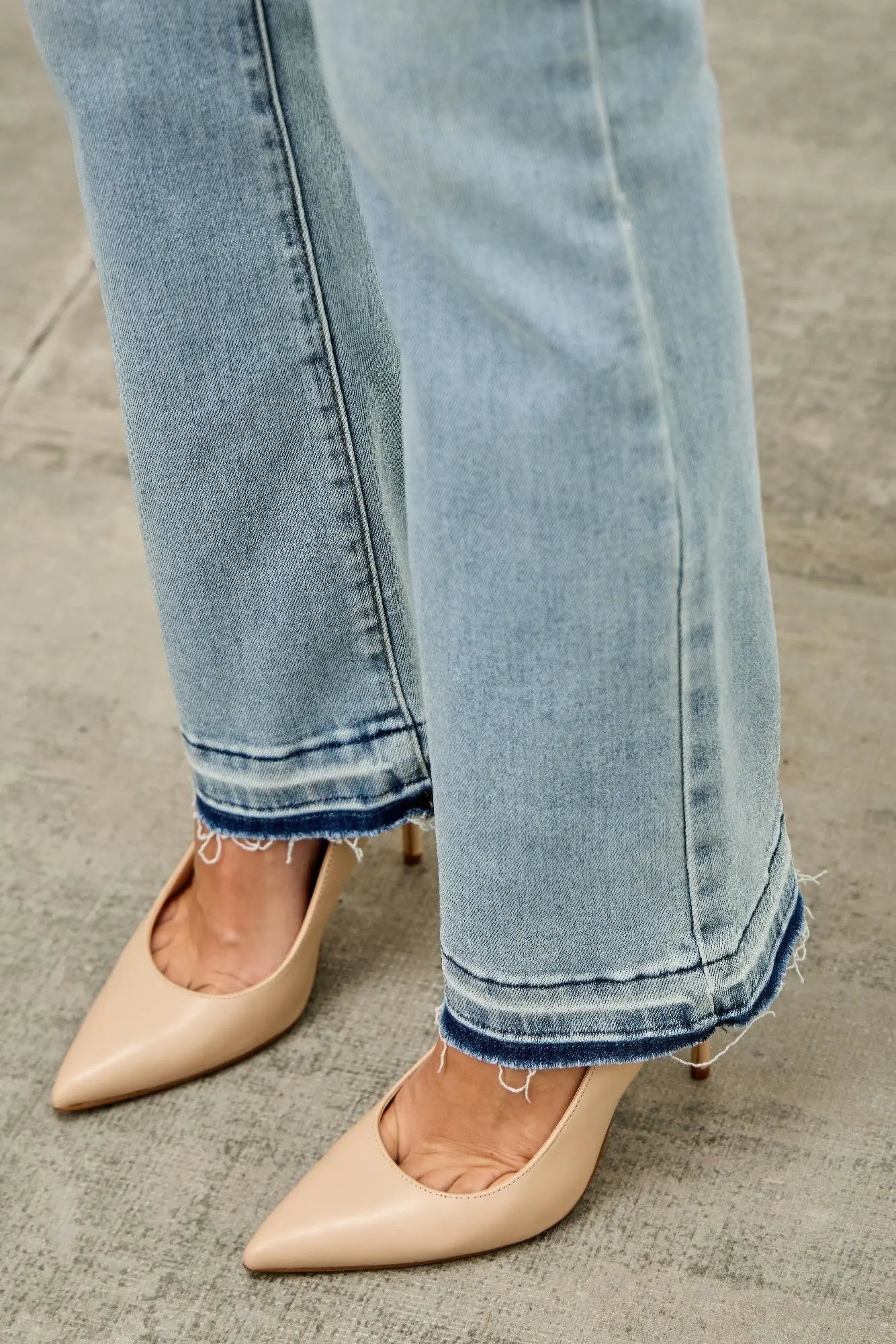 Mid Rise Flare With Released Hem  Style Ratio