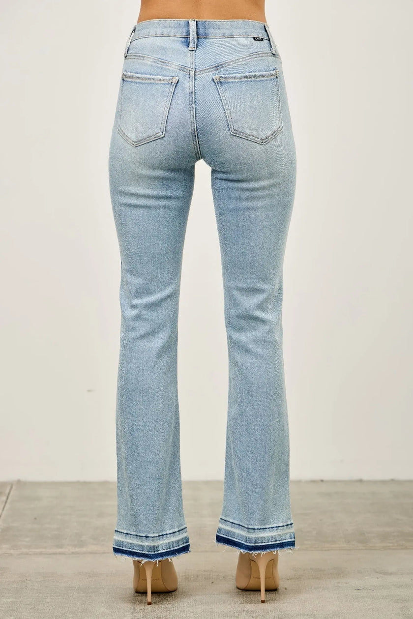 Mid Rise Flare With Released Hem  Style Ratio